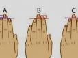 Перевірте себе! Що може розказати про людину довжина безіменного пальця?