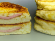 Смачний та простий сніданок за лічені хвилини - оладки з начинкою з ковбаси та сиру