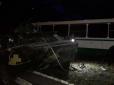 Поліція затримала водія БТР, який зіткнувся з пасажирським автобусом під Покровськом