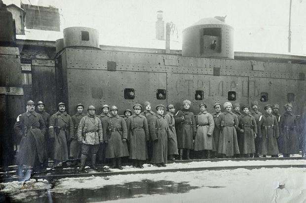 Бронепотяг "Стрілець". Грудень 1918 р., Київ.