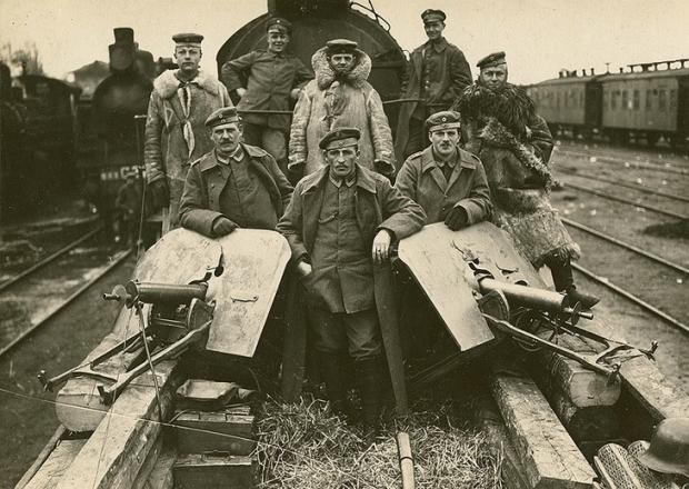 Охорона залізниць німецькими вояками. Осінь 1918 рік