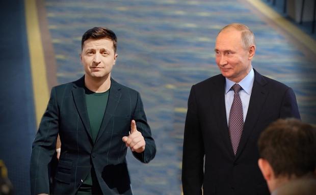 Зеленський може зробити Путіна смішним. Ілюстрація: соцмережі.