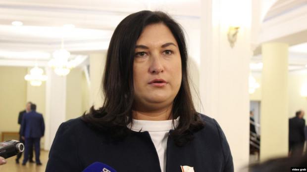 Депутат Катерина Вахітова. Фото: Медуза.