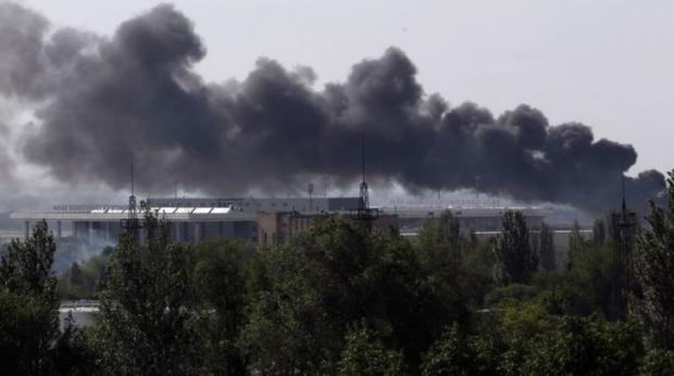 Початок боїв за Донецький аеропорт, 26 травня 2014 року. Фото: Радіо Свобода.