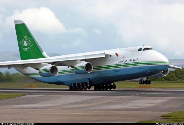 Ан-124 належав Libyan Arab Air Cargo. Фото: соцмережі.