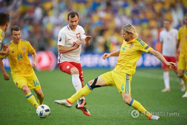 Останній матч Тимощука за збірну України - проти Польщі на Євро-2016