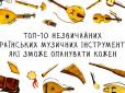 Зроблено в Україні: ТОП-10 незвичайних музичних інструментів, які зможе опанувати кожен (фото)