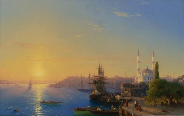 Іван Айвазовський, "Вид Константинополя і Босфору", 1856-й. Приватна колекція