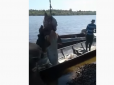З архіву ПУ. У Росії спіймали гігантську рибу, яку довелося діставати екскаватором (відео)