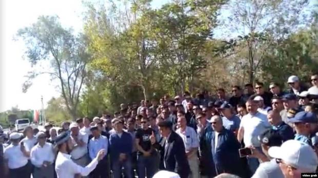 Протест у місті Жанаозен, Казахстан, 3 вересня 2019 р. Фото: скріншот з відео.