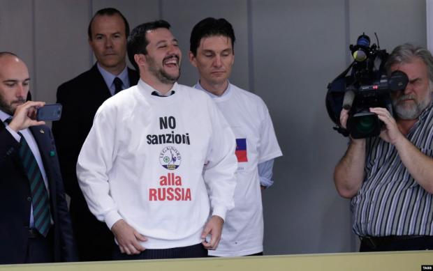 Сальвіні не допоможе Путіну. Фото: ТАСС.