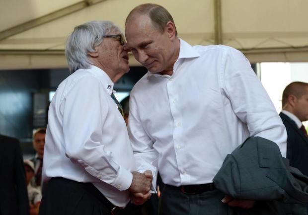 Екклстоун та Путін. Фото: Рейтерс.