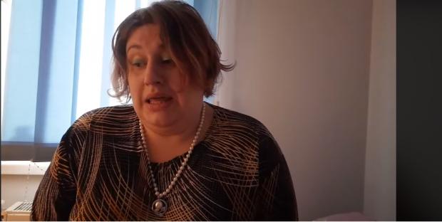Галя із Запоріжжя як могла "підтримала" Винника. Фото: скріншот з відео.