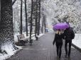 Зима наступає: У Києві раптово випав перший сніг (відео)