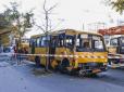 Столична маршрутка знесла стовп, паралізувавши рух тролейбусів (відео)