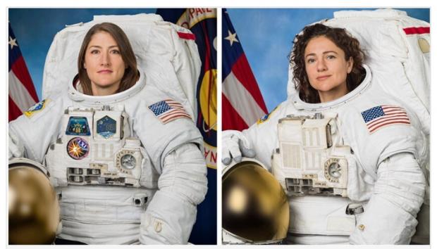 Христина Кук і Джессіка Меїр. Фото: NASA.