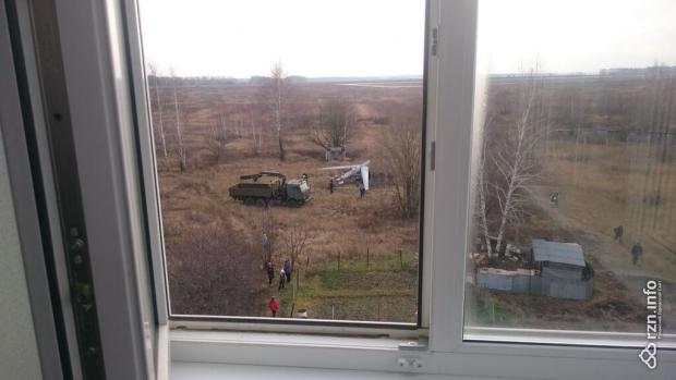 Російський безпілотник впав під час випробувань. Фото: rzn.info.