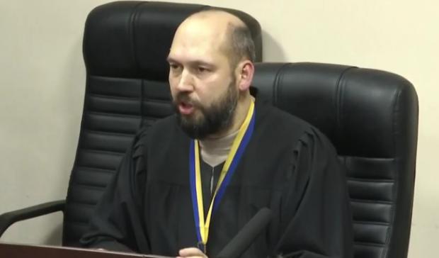 Суддя Сергій Вовк. Фото: скріншот з відео.