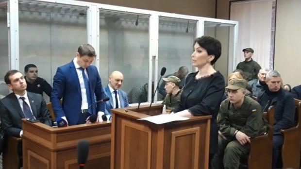 Олена Лукаш у суді. Фото: Страна.