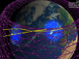 Глобальний інтернет глобального світу: Над Україною пролетіли угруповання з десятків супутників Ілона Маска (карта)