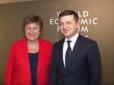 На полях Давоса: Зеленський зустрівся з представником МВФ (відео)