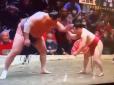 Давид і Голіаф: Гігантського сумоїста покарав крихітний суперник за понти перед боєм (відео)