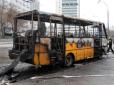 Відновленню не підлягає: У Києві на ходу загорілася маршрутка з пасажирами (відео)