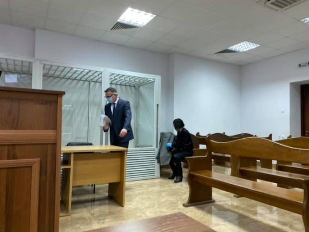 Кожара та його дружина в залі суду. Фото: Українська правда.