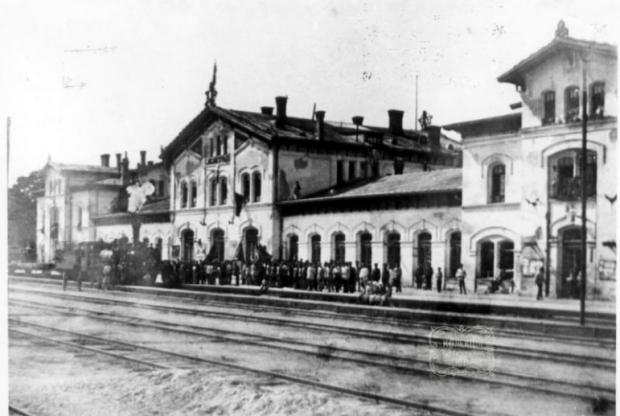 Залізничний вокзал в Єлисаветграді в 1920 р.
