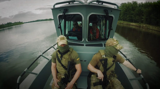 10-й окремий загін оперативного реагування «ДОЗОР» на катері «Safe Boat 27». Кадр з відео