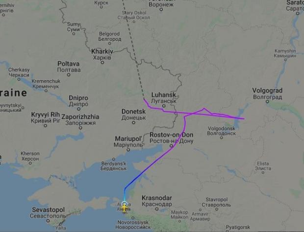 Російський літак увійшов у повітряний простір над Донбасом і Харківщиною 01