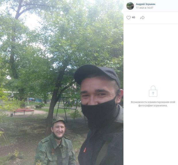 Російський військовий Андрій Зорькін на Донбасі