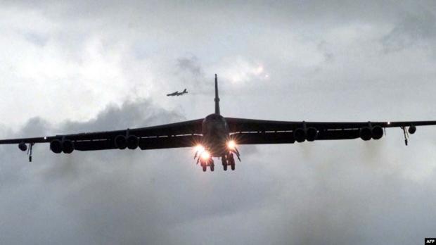 Американський стратегічний бомбардувальник B-52. Фото: AFP.