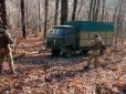 Накивав п'ятами до Росії: На Сумщині контрабандист кинув у лісі вантажівку з червоною ікрою на мільйон