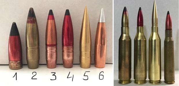 Кулі калібру 14,5 мм та 12,95 мм й набої 14,5х114, 12,7х114 НL (двох видів) та 12,7x108