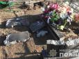 Близько двох годин трощив хрести і надгробки: На Миколаївщині 22-річний хлопець осквернив понад 100 могил (фото, відео)