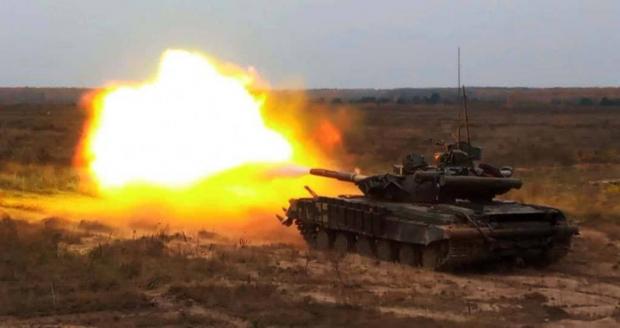 Танкова бригада вчилася завдавати втрат противнику. Танк Т-64БВ ЗСУ. Січень 2021. Фото: 1 ОТБр