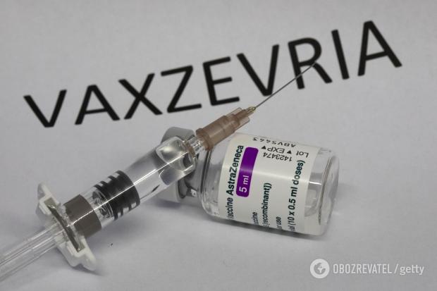 Вакцина AstraZeneca (Vaxzevria).