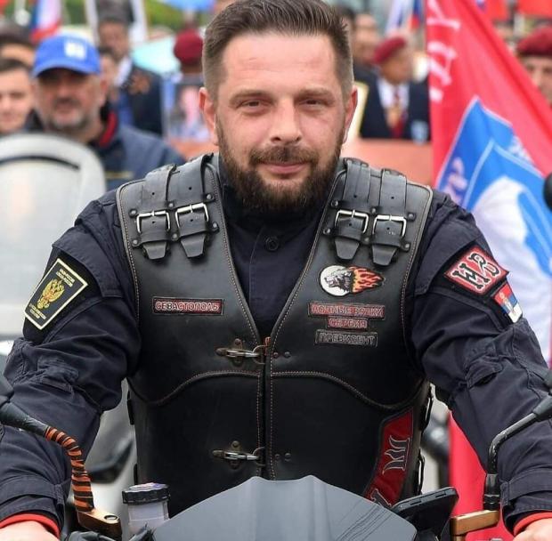 Лідер сербського відділення російського прокремлівського мотоклубу "Нічні вовки" Саша Савич