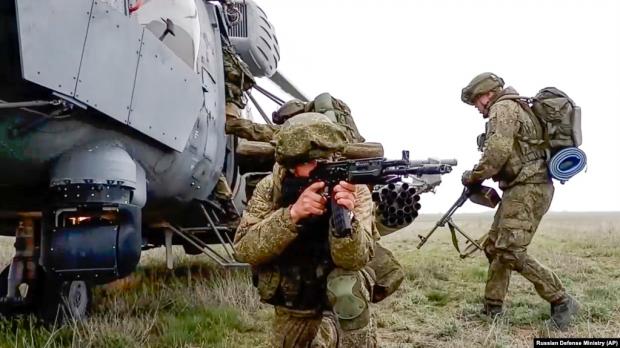 Російські військові в окупованому Криму відпрацювали проведення десантних операцій