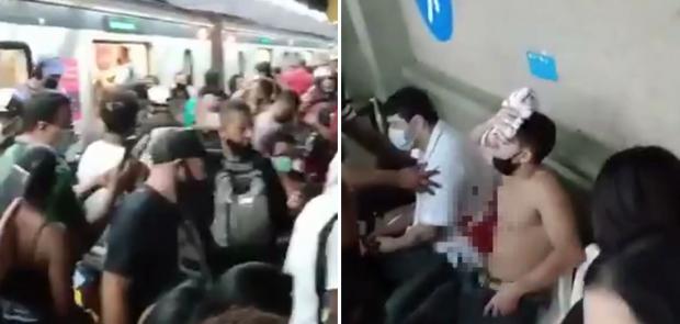 У перестрілці постраждали пасажири метро.