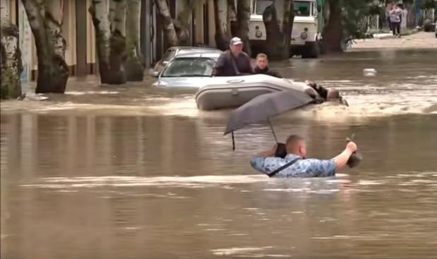 Фото наводнения в Крыму. Facebook