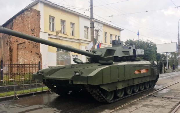 У Росії випробовують безпілотну «Армату». Російський танк Т-14 на платформі «Армата». Фото: ЗМІ РФ