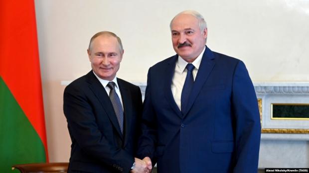 Путін і Лукашенко в липні 2021 року