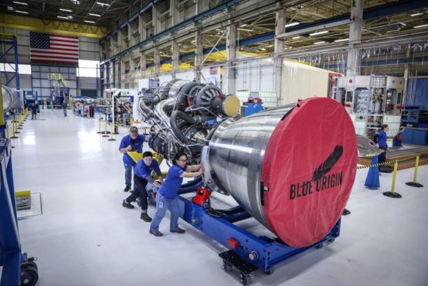 Ракетний двигун виробництва Blue Origin’s - BE-4 / Фото: Jeff Bezos