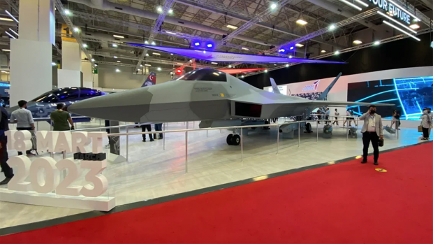 Макет перспективного турецького винищувача п'ятого покоління TF-X на IDEF-2021