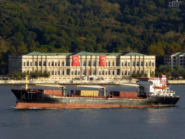 Військовий транспорт ВМФ РФ "Вологда-50" (колишнє турецьке вантажне судно Dadali). Фото: Анадолу.