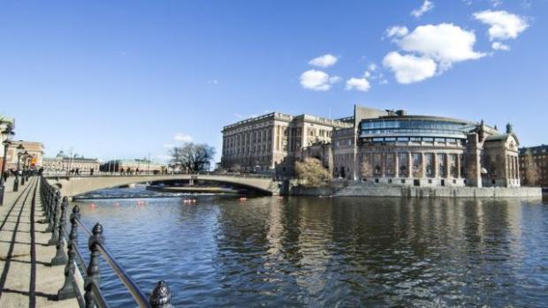 Будівля парламенту Швеції. АВТОР ФОТО,CAMILLA SVENSK/SVERIGES RIKSDAG