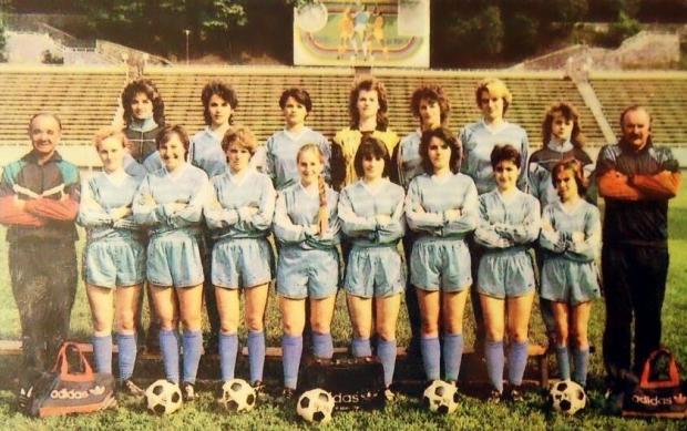 Жіноча команда київського "Динамо" у 1989 році.