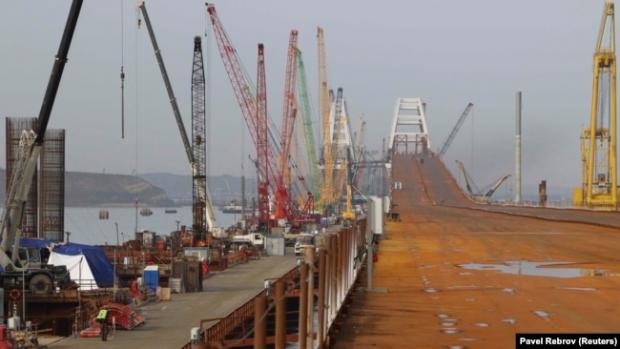 Строительство Керченского моста, 2017 год